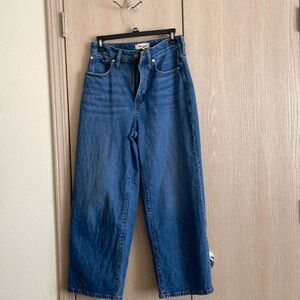 Madewell The Curvy Perfect Vintage Wide Leg Crop Jean Size 28